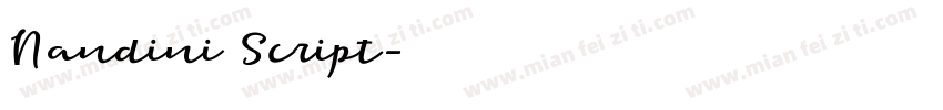 Nandini Script字体转换